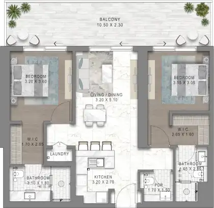 Планировки DAMAC Chelsea Residences