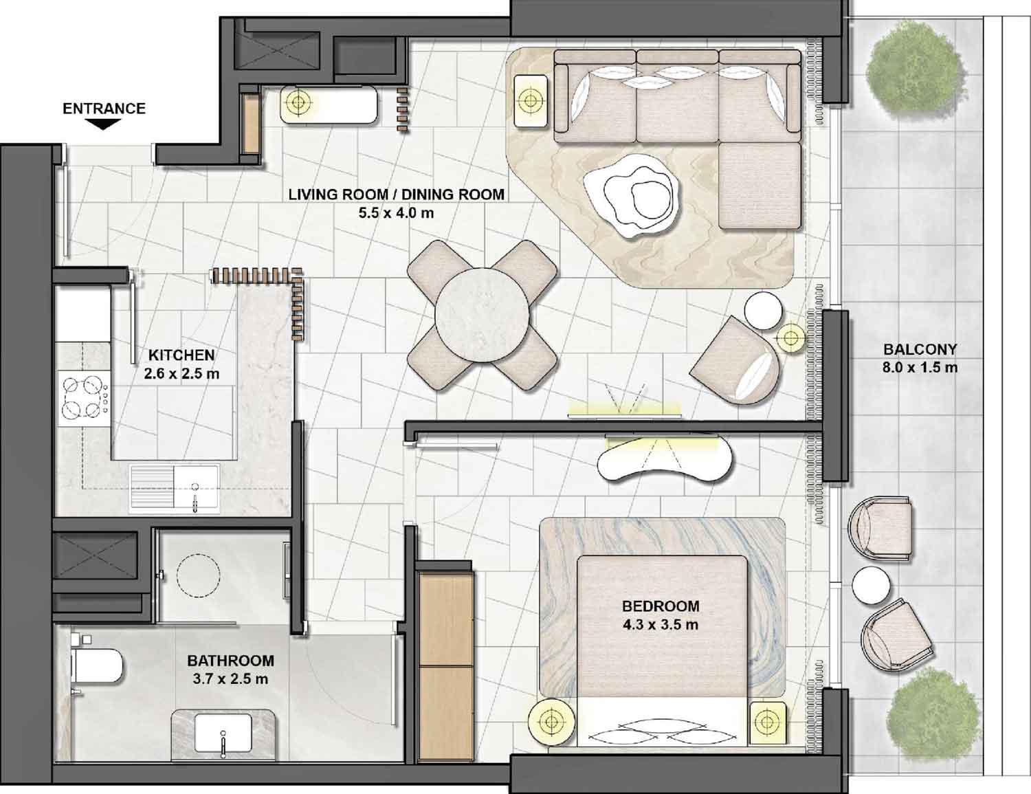 Floor Plans of Saria by BEYOND