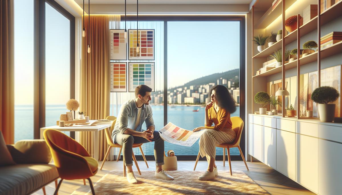 Как выбрать квартиру для ПМЖ в Батуми Счастливая семья перед новой квартирой в Батуми