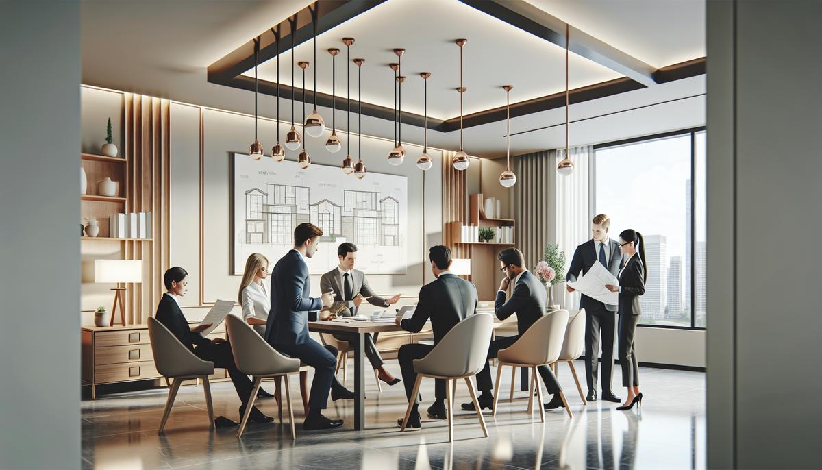 Покупка недвижимости в Грузии через юридическое лицо Офисная встреча инвесторов и риелтора на фоне планов недвижимости в Грузии