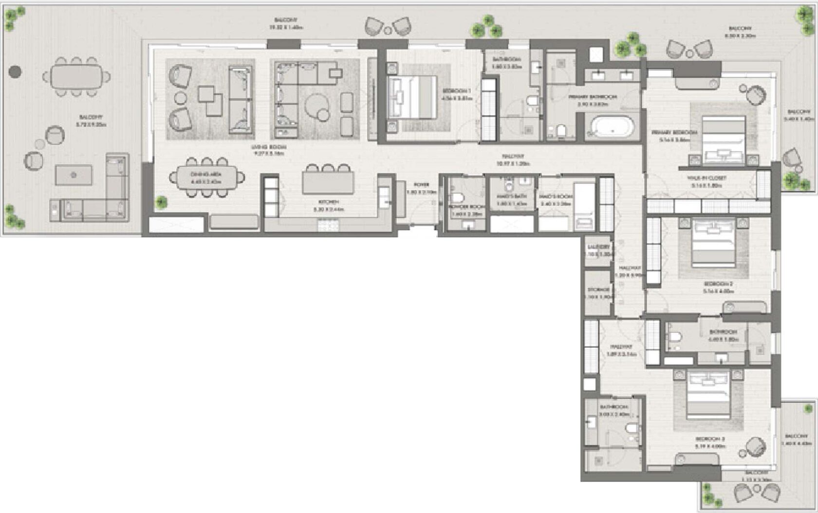 Floor Plans of Riwa at Madinat Jumeirah Living