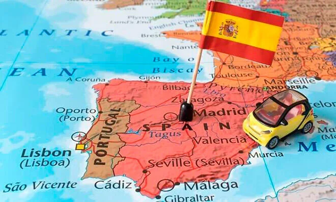 карта Испании - получение визы на территории Испании d Extranjeria