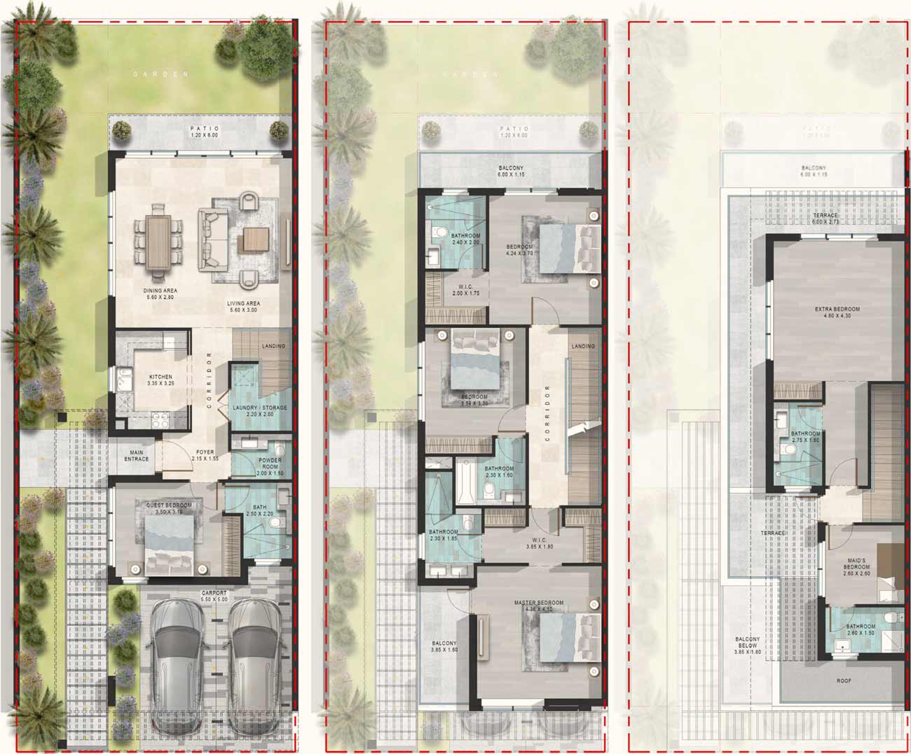 Floor Plans of DAMAC Sun City