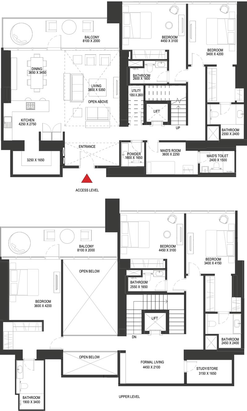 Floor Plans of Sobha One Golf Ridges