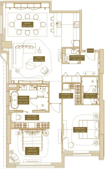 Floor Plans for Sofitel Residences Dubai Downtown in Dubai