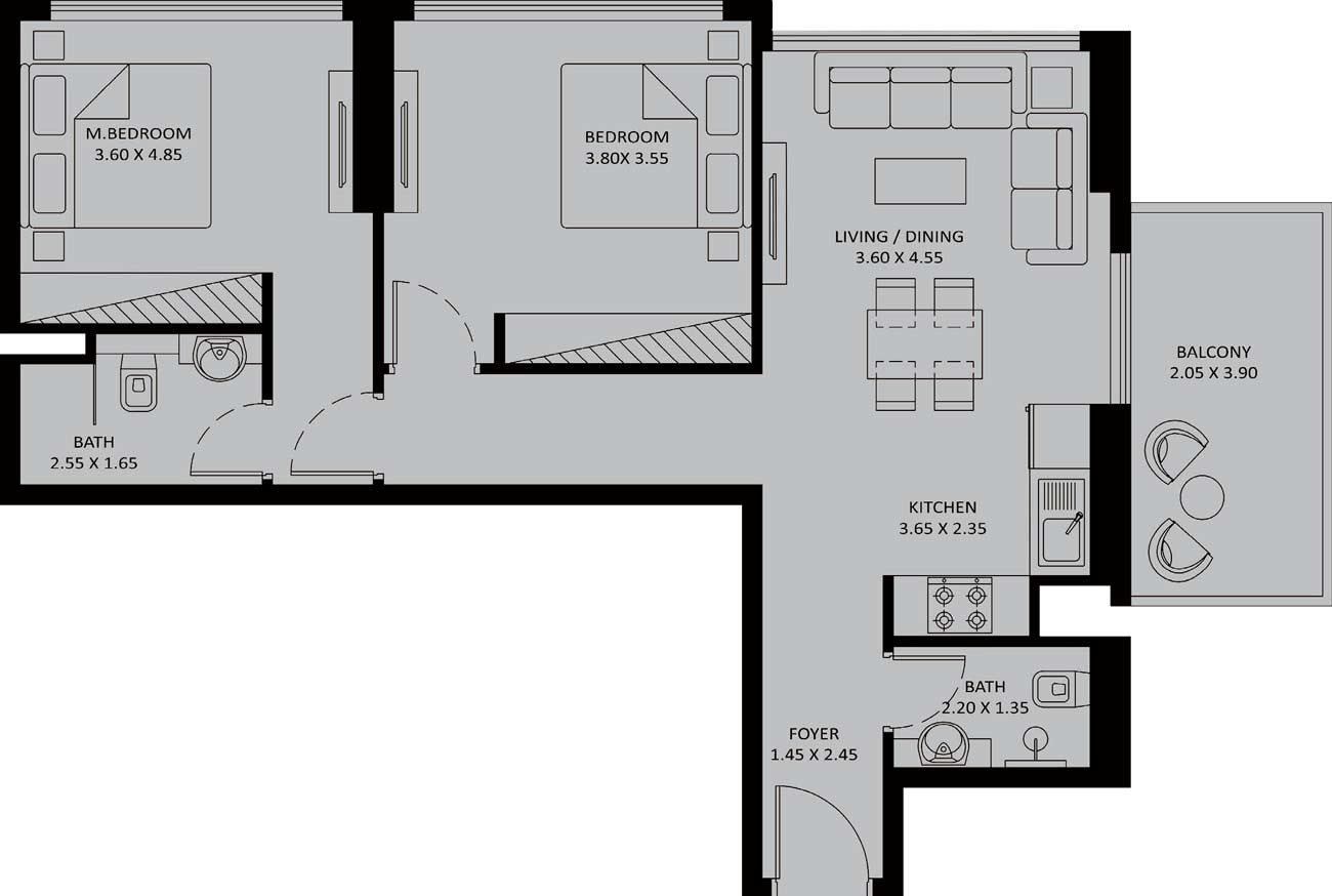 Floor Plans of Danube Oasiz