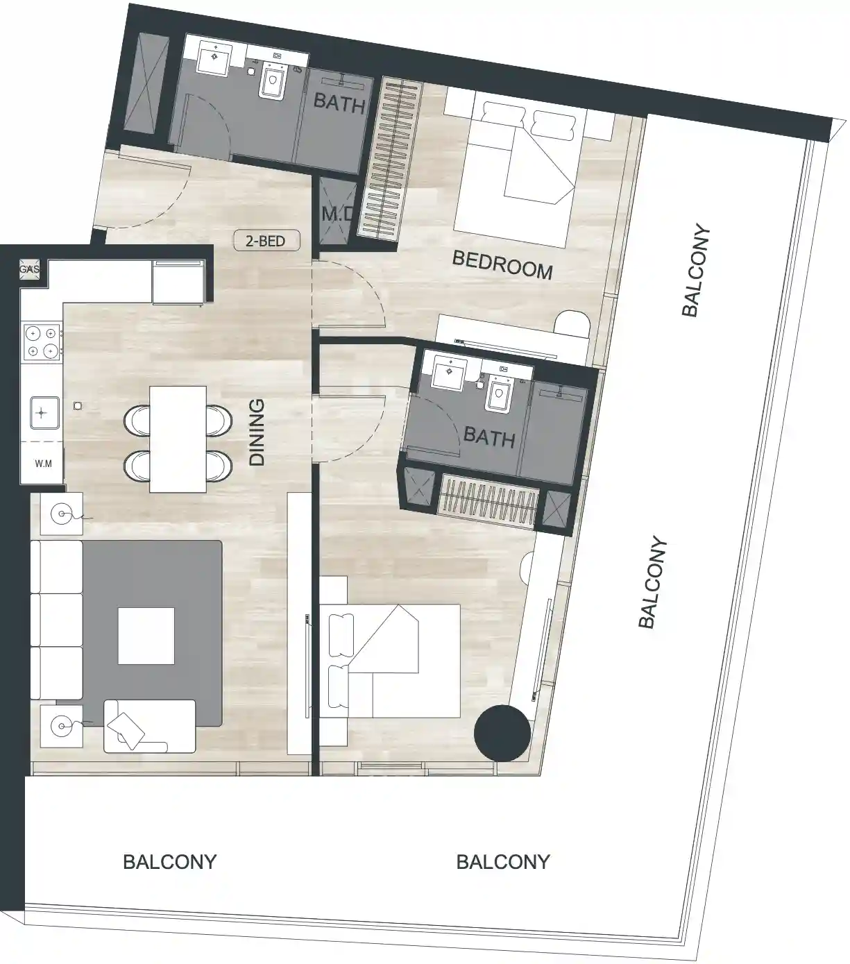 Floor Plans for Binghatti Ghost in Dubai