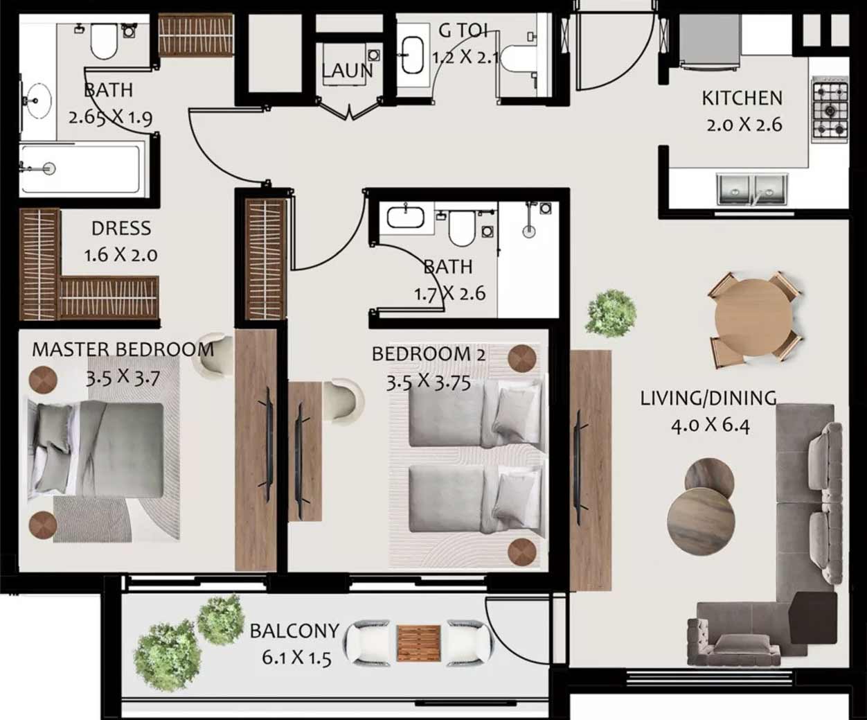 Floor Plans of Wasl Hillside Residences