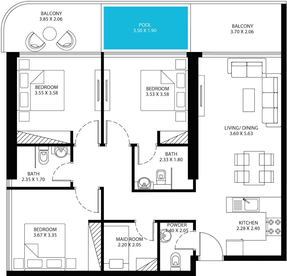 Floor Plans of Danube Sportz