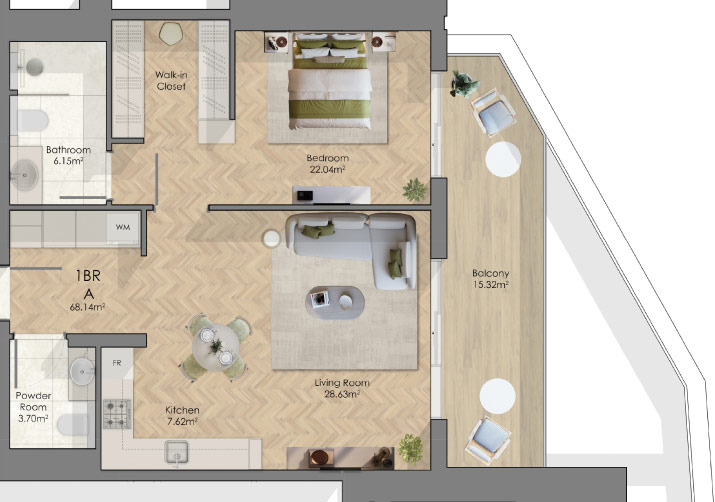 Floor Plans of Midora Residences JVC