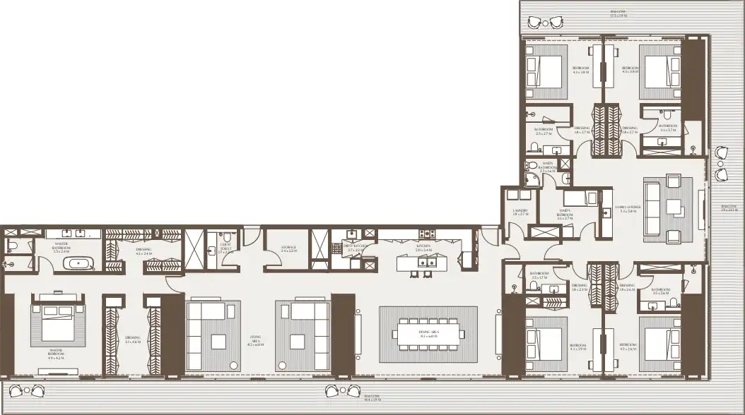 Floor Plans for Arada Akala Hotel & Residences 1 in Dubai