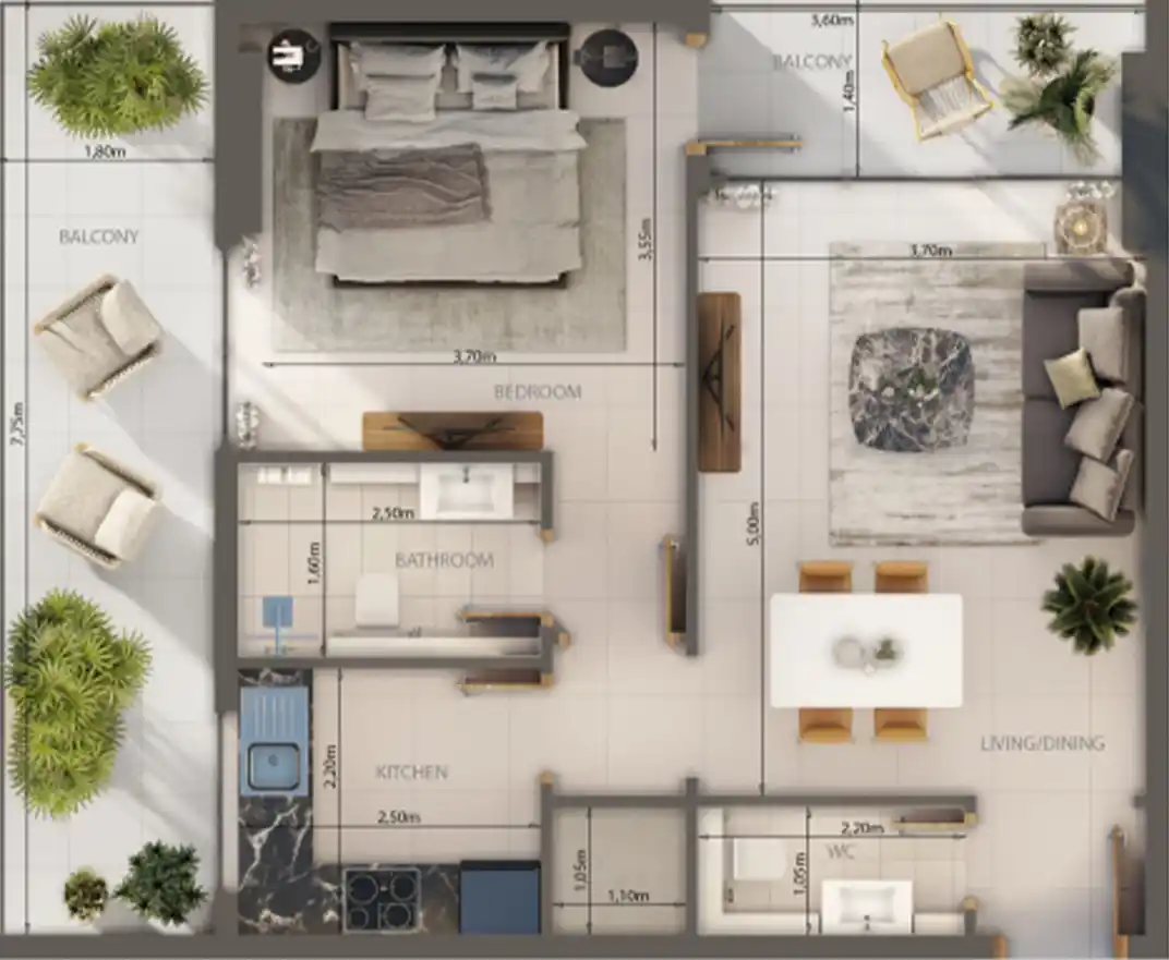 Floor Plans for Oasis Lofts in Dubai