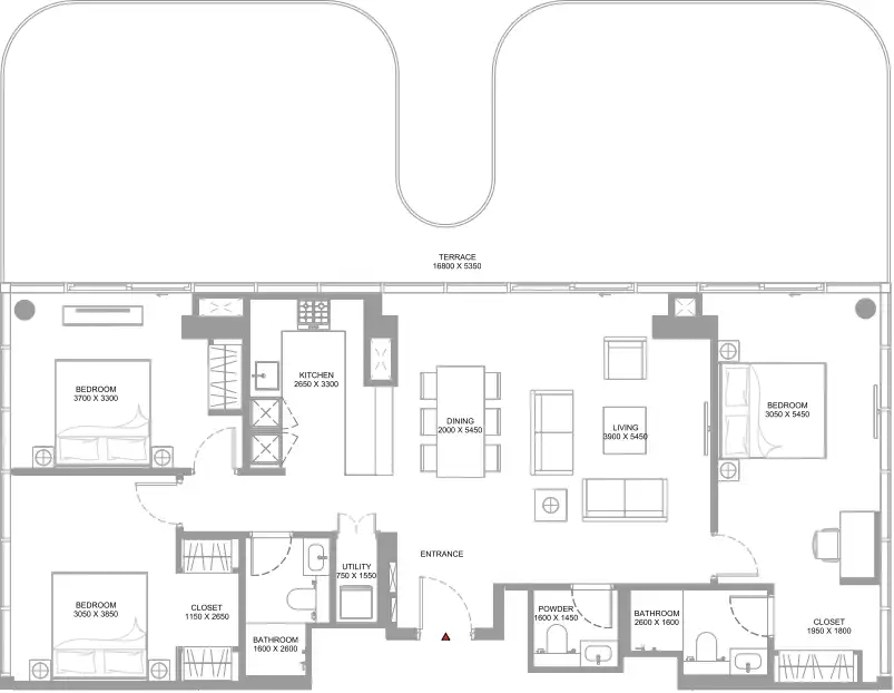 Floor Plans of Sobha Bayfront Marina Residences