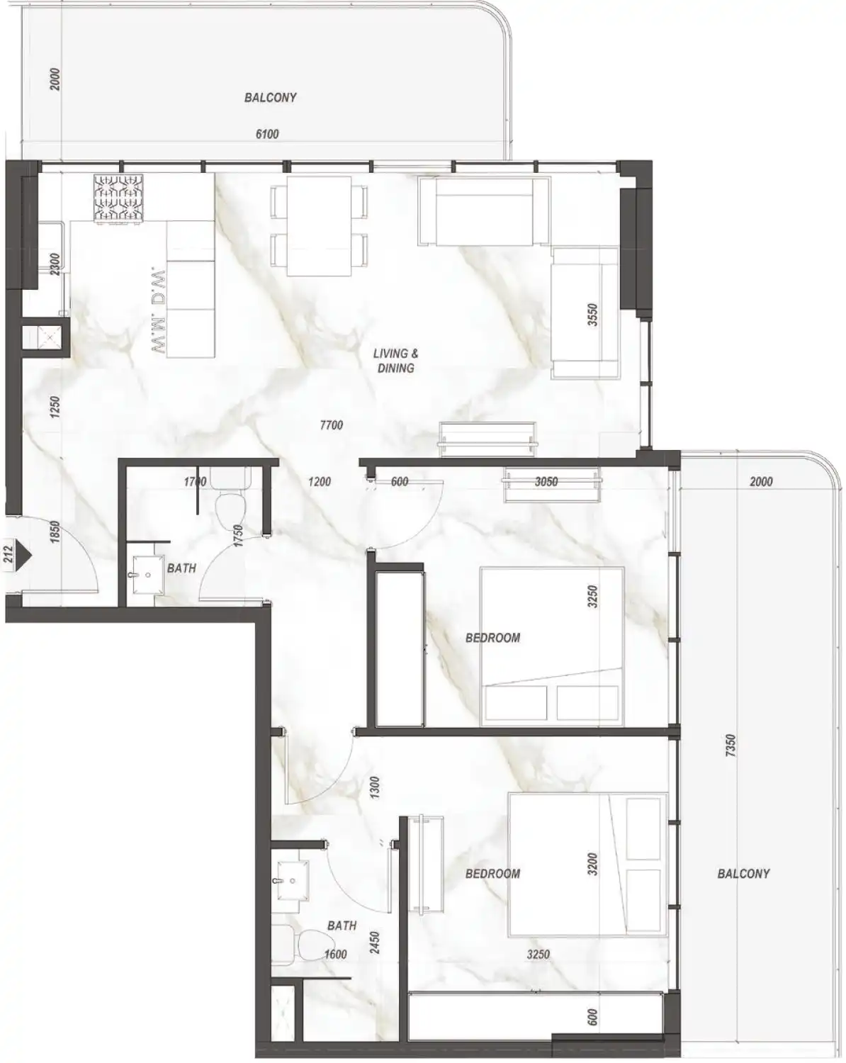 Floor Plans for Zyra Hills by Laraix in Dubai