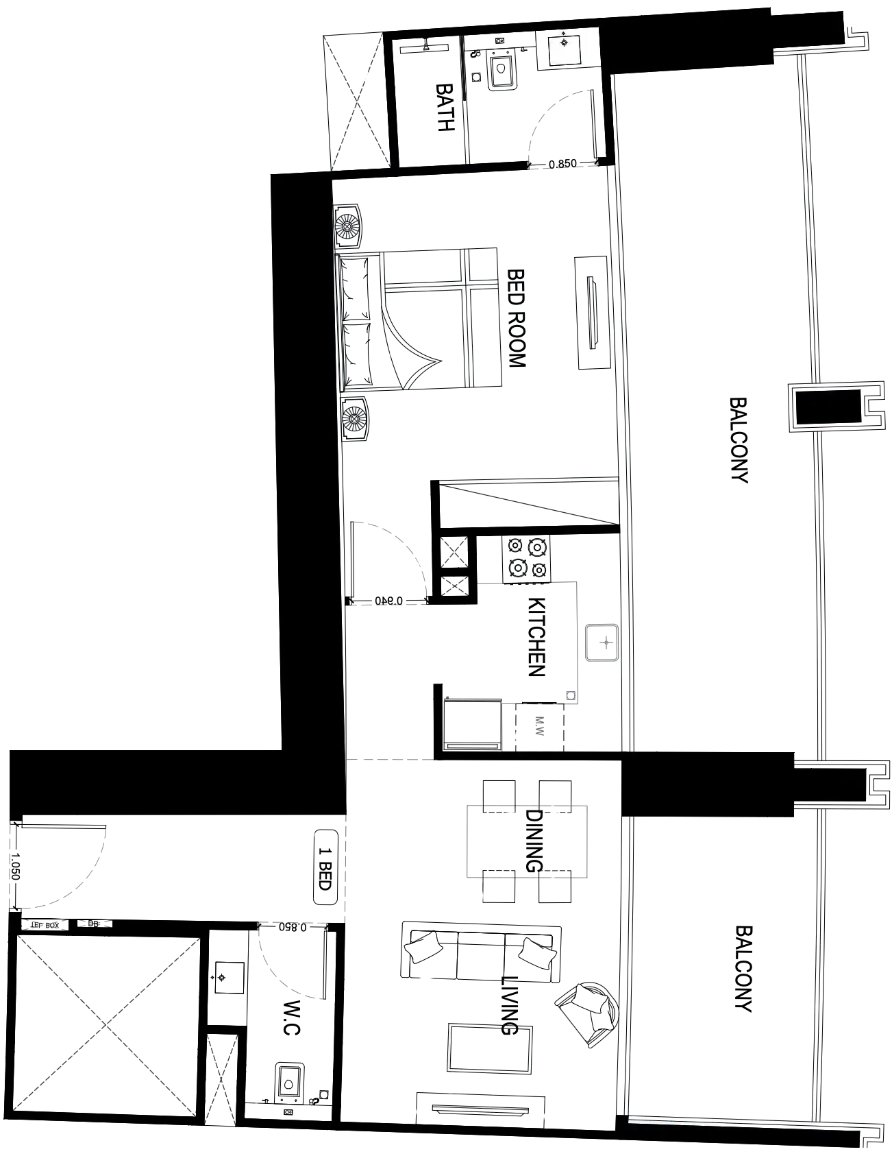 Floor Plans of Binghatti Skyrise