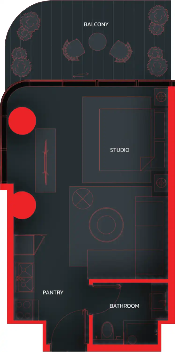 Floor Plans for Tonino Lamborghini Residences Al Marjan in Ras Al Khaimah