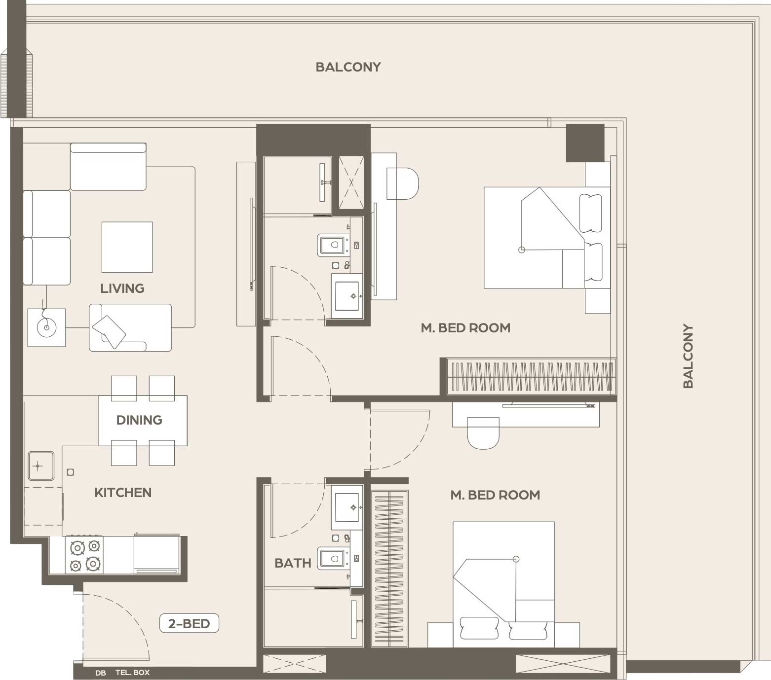 Floor Plans of Binghatti Ivory