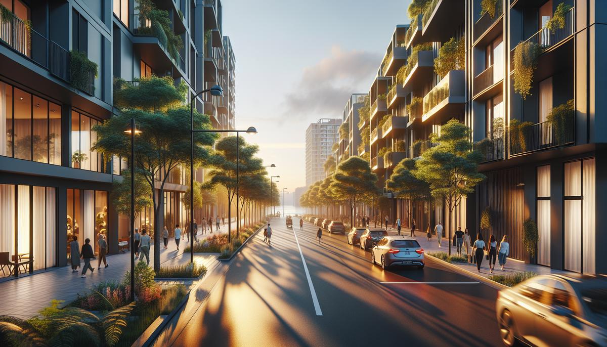 Переезд в Батуми на ПМЖ: жильё, район, инфраструктура Вид на жилой квартал Батум с зелёными улицами и морем на горизонте