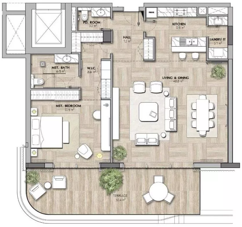 Floor Plans for IMKAN SHA Residences in Abu Dhabi