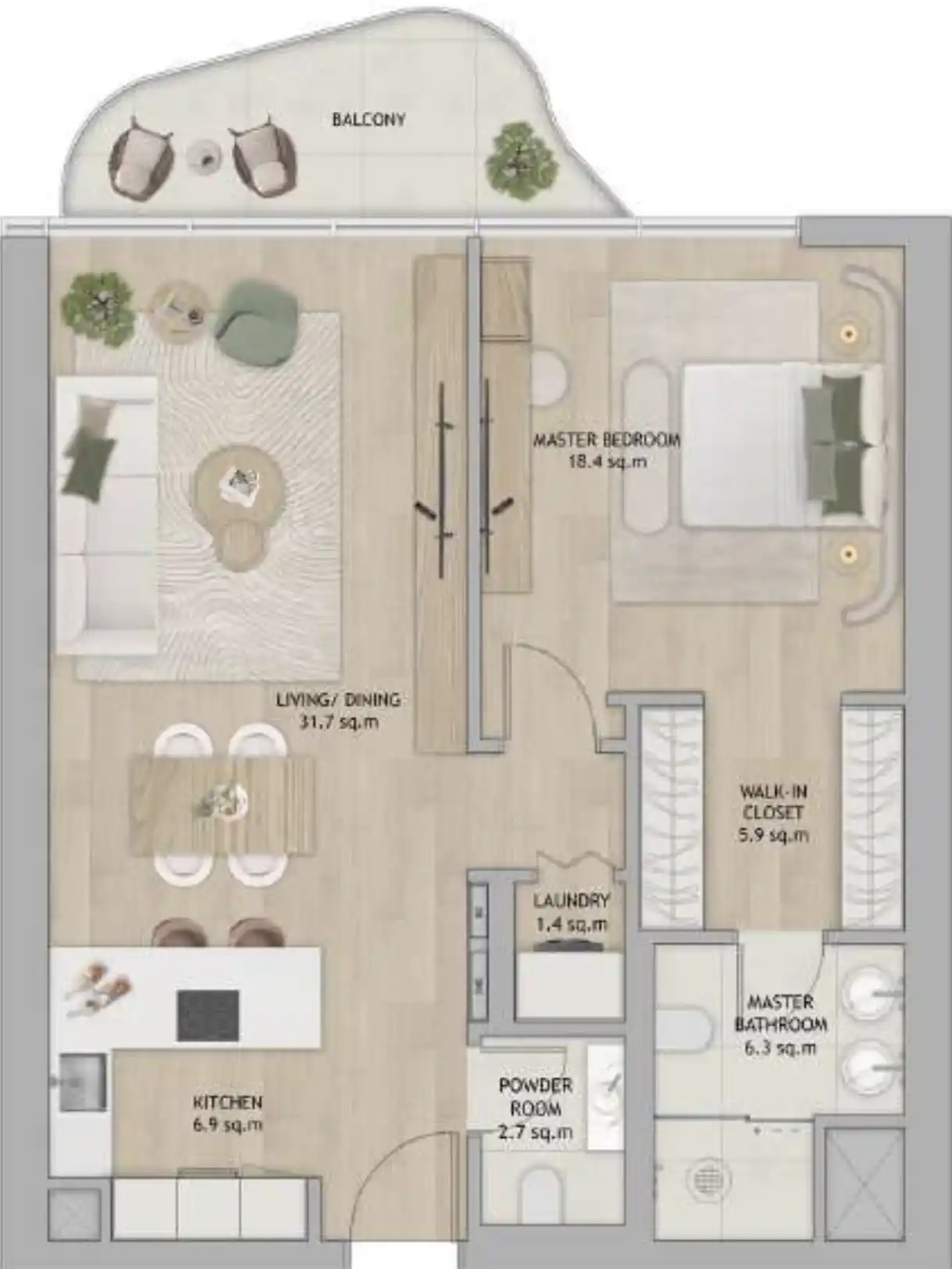 Floor Plans of Aldar Mamsha Gardens