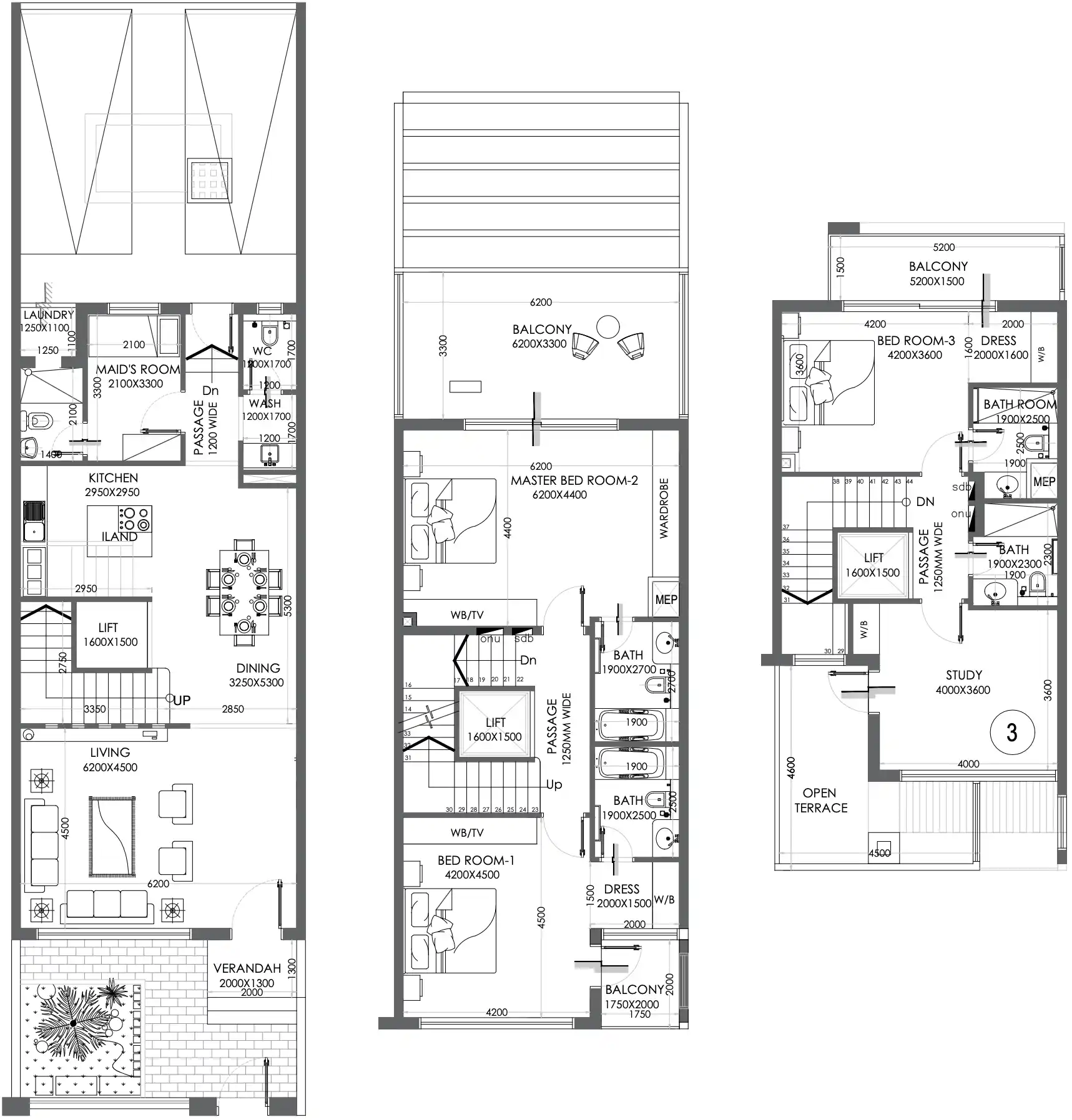 Планировки Marwa Homes 4