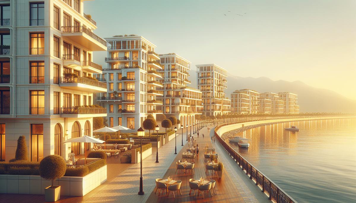 Жизнь у моря: плюсы и минусы покупки недвижимости в Батуми Вид на Батумский пляж и современные дома