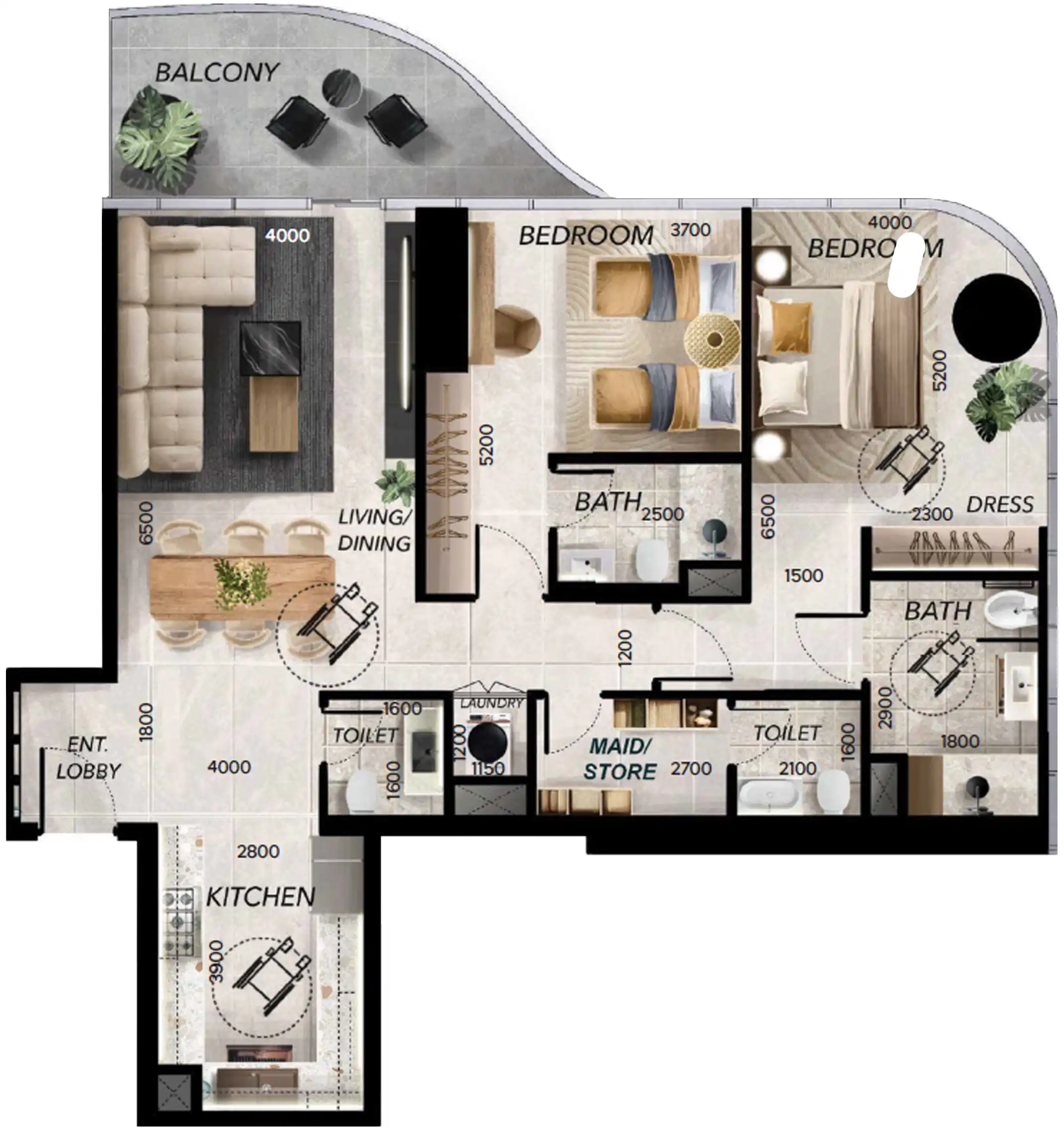 Floor Plans for Radiant Waves in Abu Dhabi