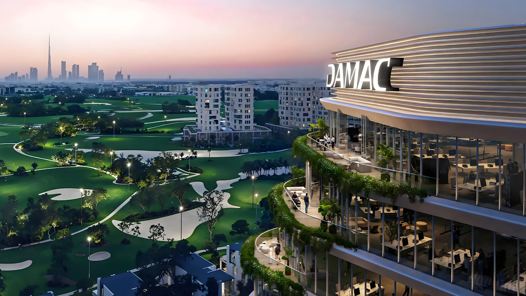 DAMAC District at DAMAC Hills: Apartments & Offices for Sale in Dubai