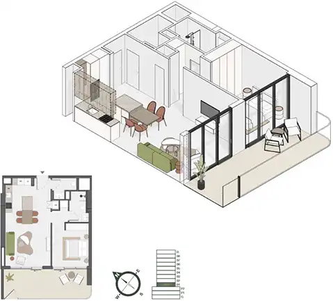 Floor Plans of Object 1 AUREL1A Residence