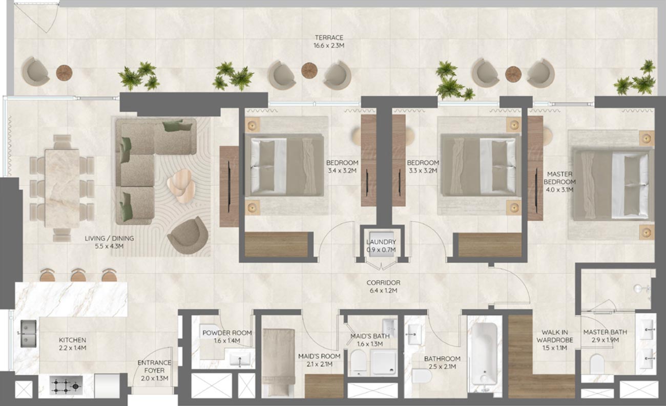 Floor Plans of Emaar Palace Residences Dubai Hills Estate