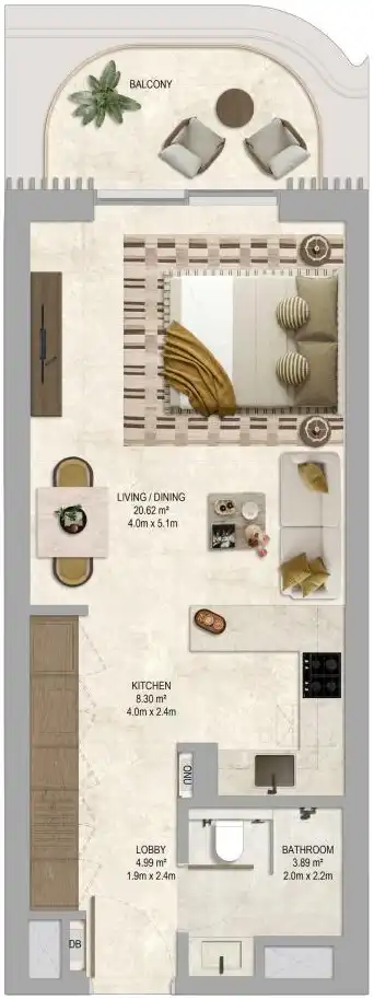 Floor Plans for Aldar The Canopies at Yas Point in Abu Dhabi