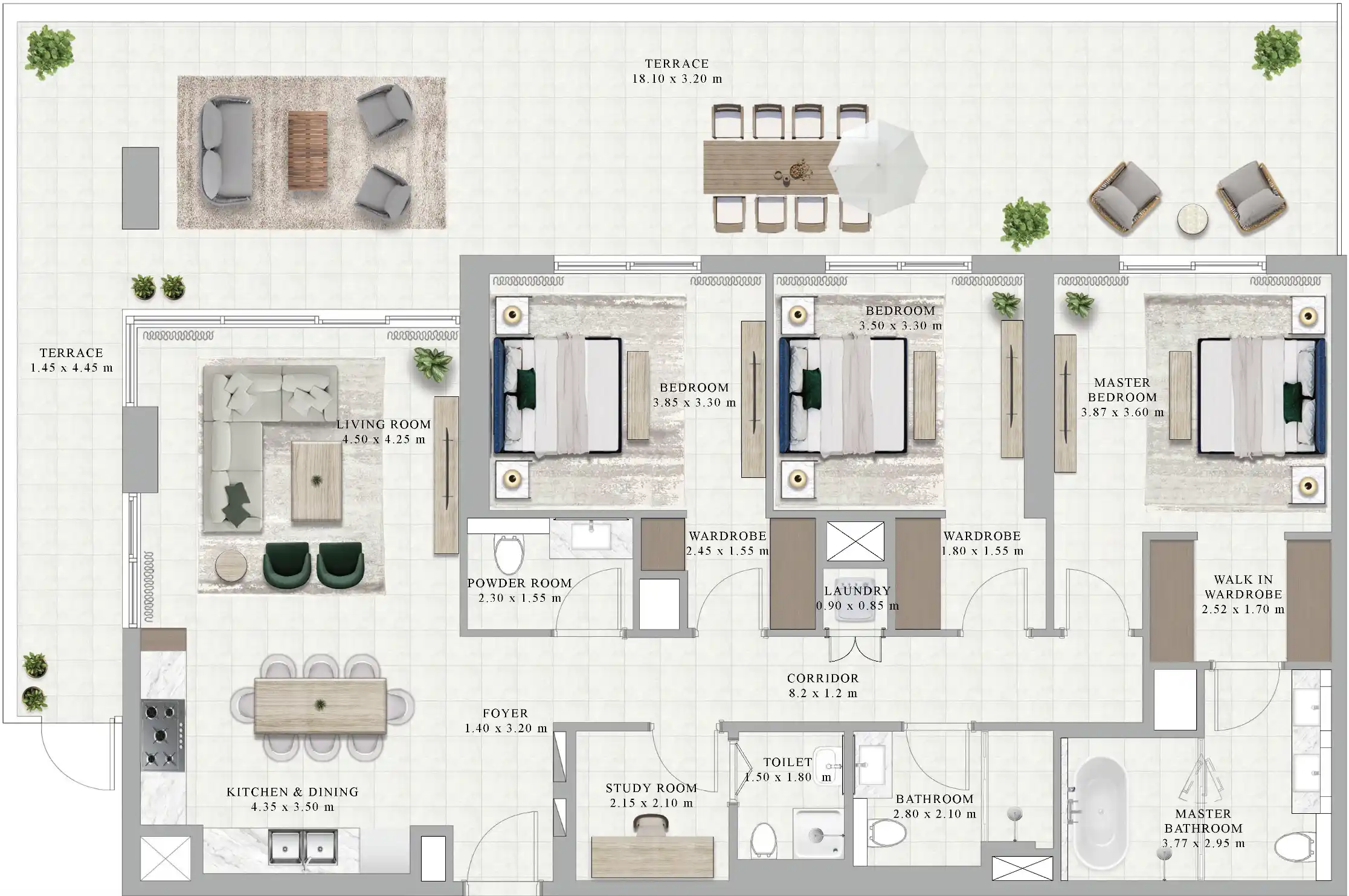 Floor Plans for Emaar Golf Hillside in Dubai