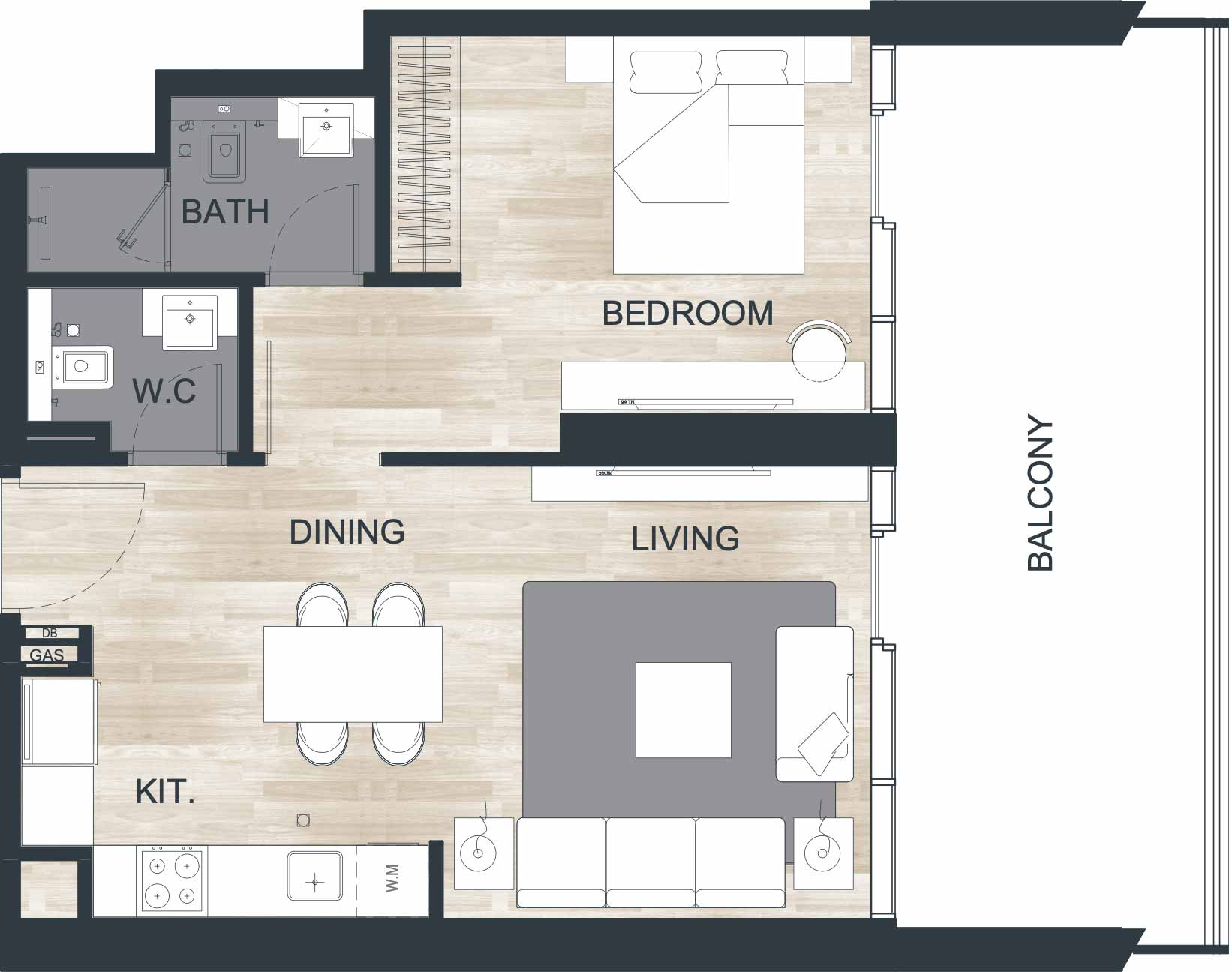 Floor Plans of Binghatti Ghost