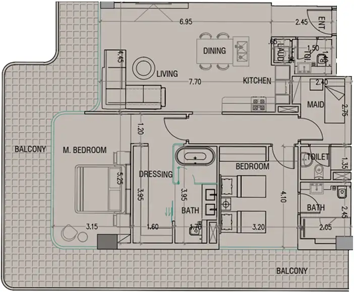 Floor Plans of Nuvana by Wadan