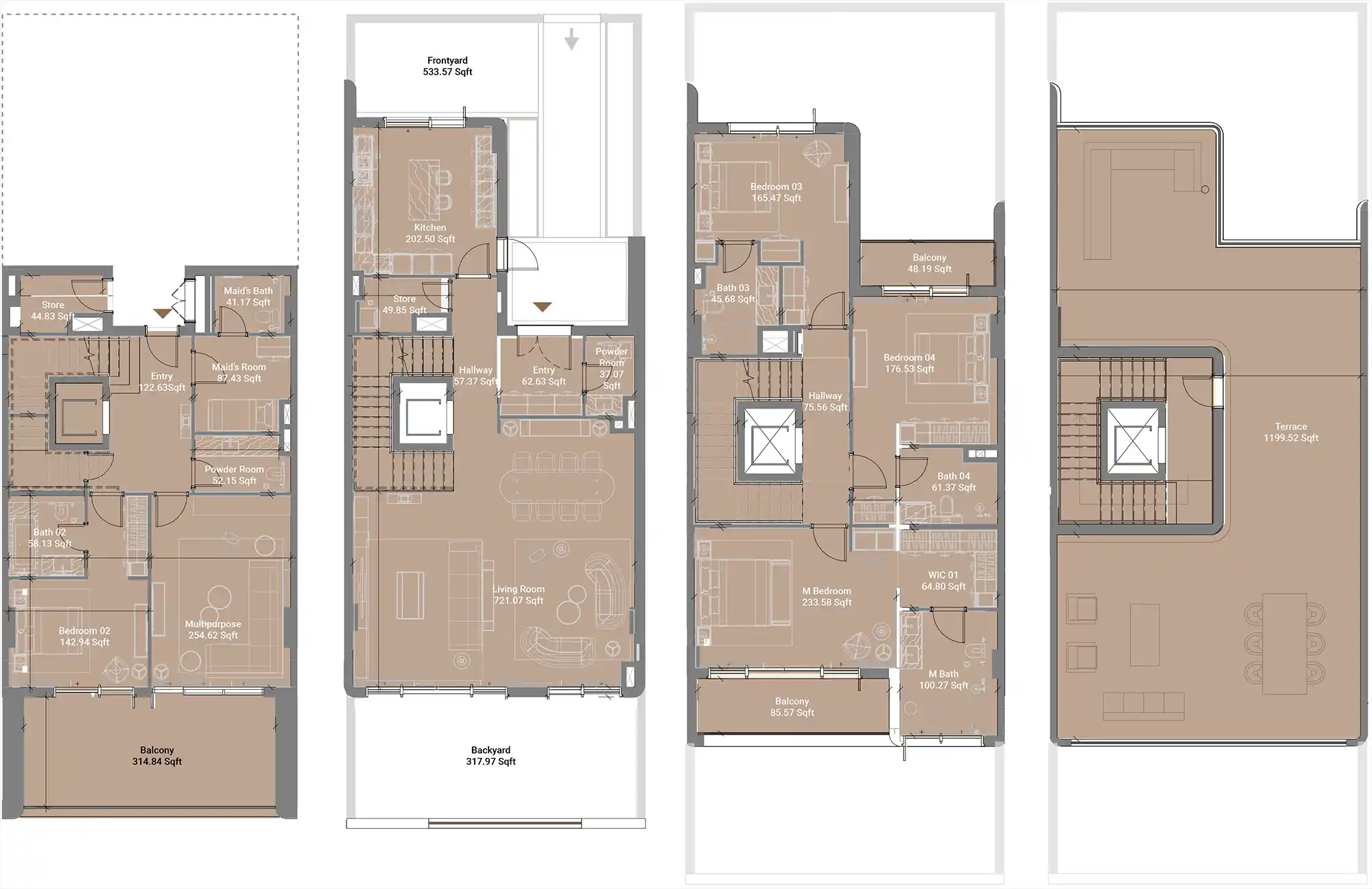 Floor Plans of Takaya Melody