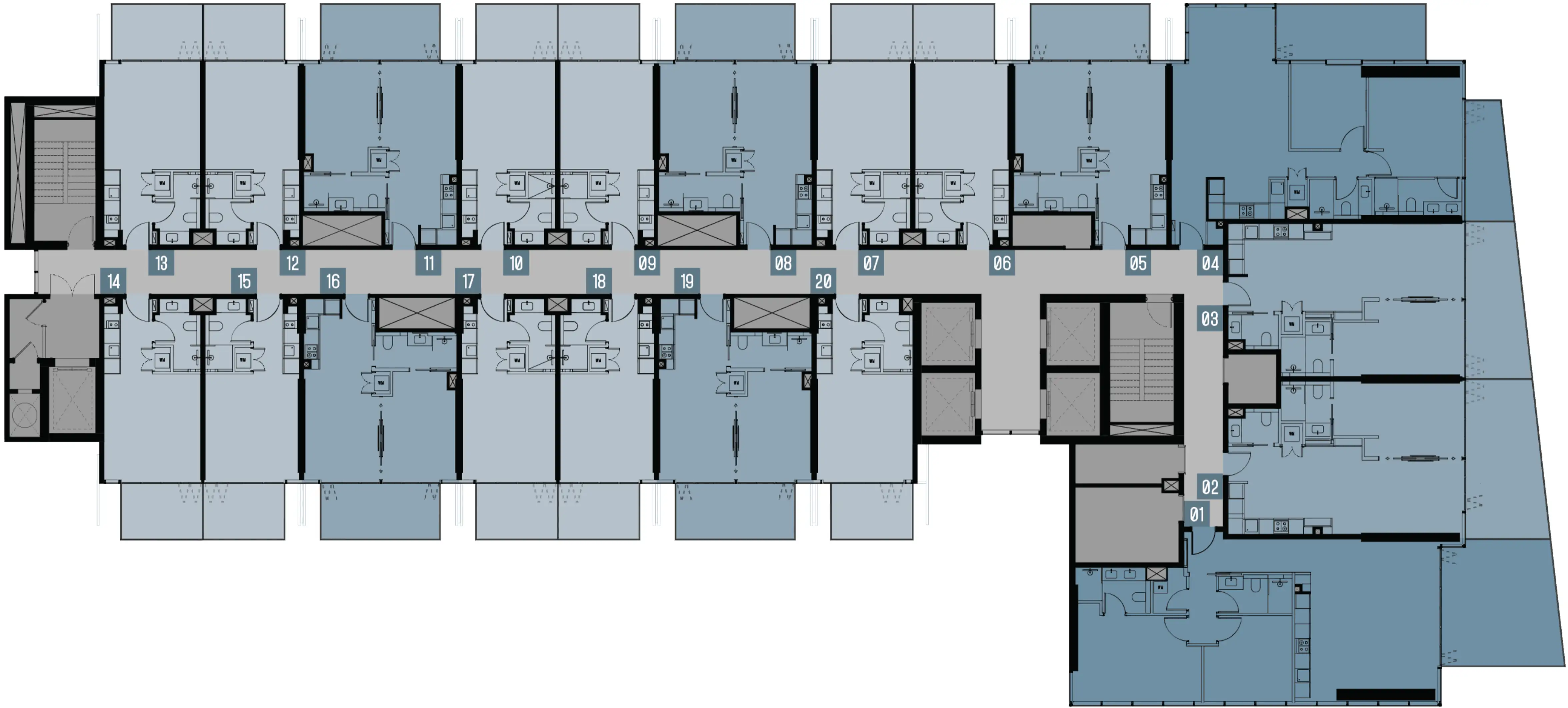 Floor Plans for Rove Home Downtown in Dubai