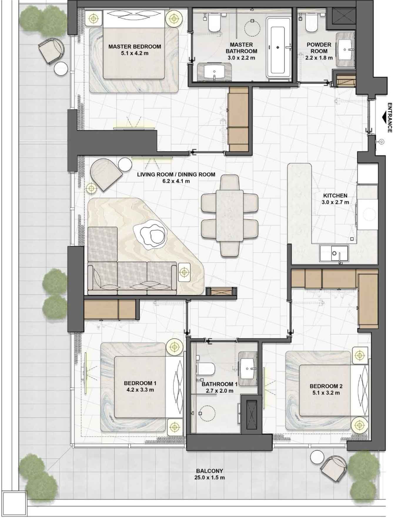 Floor Plans of Saria by BEYOND