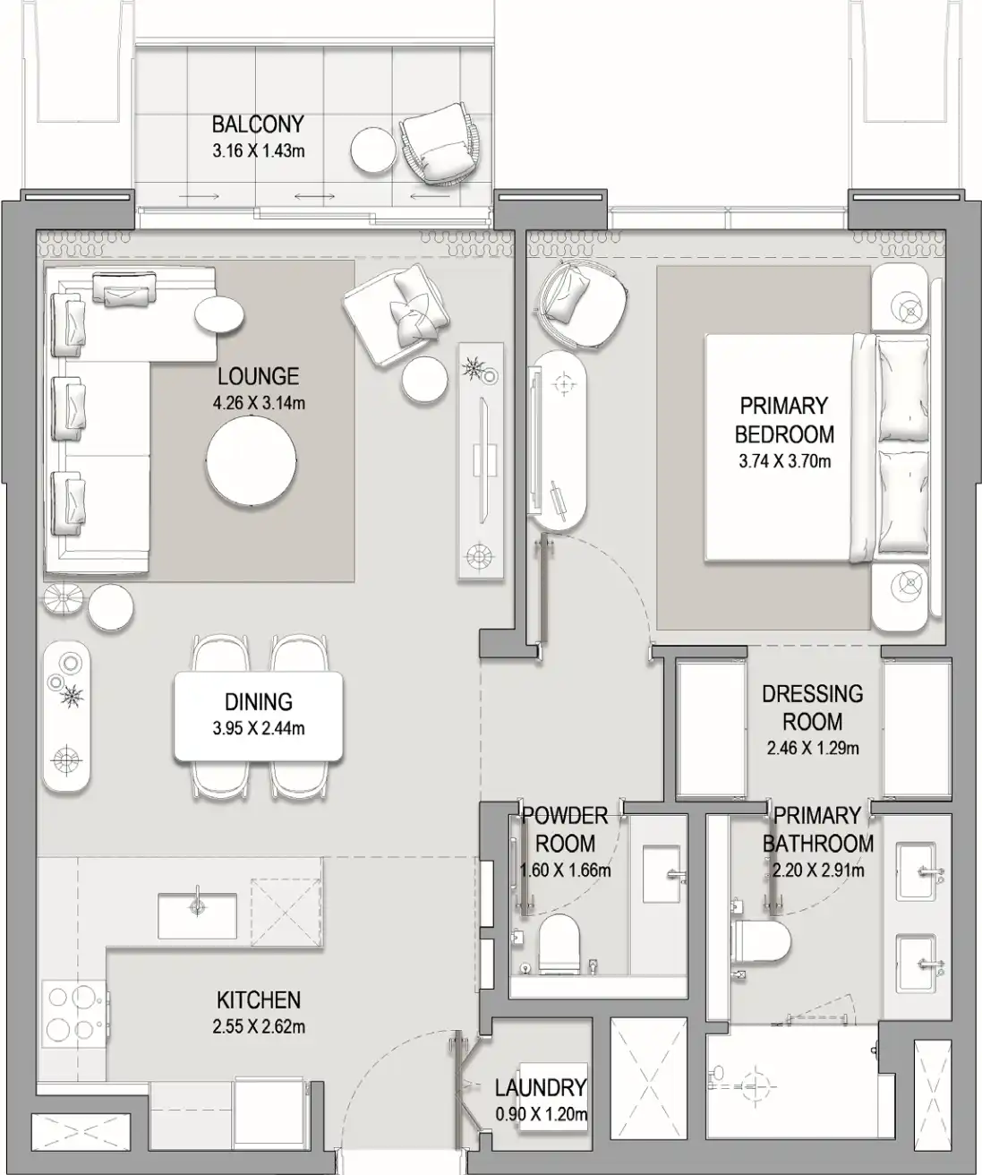 Floor Plans for Meraas Central Park Crestlane at City Walk in Dubai