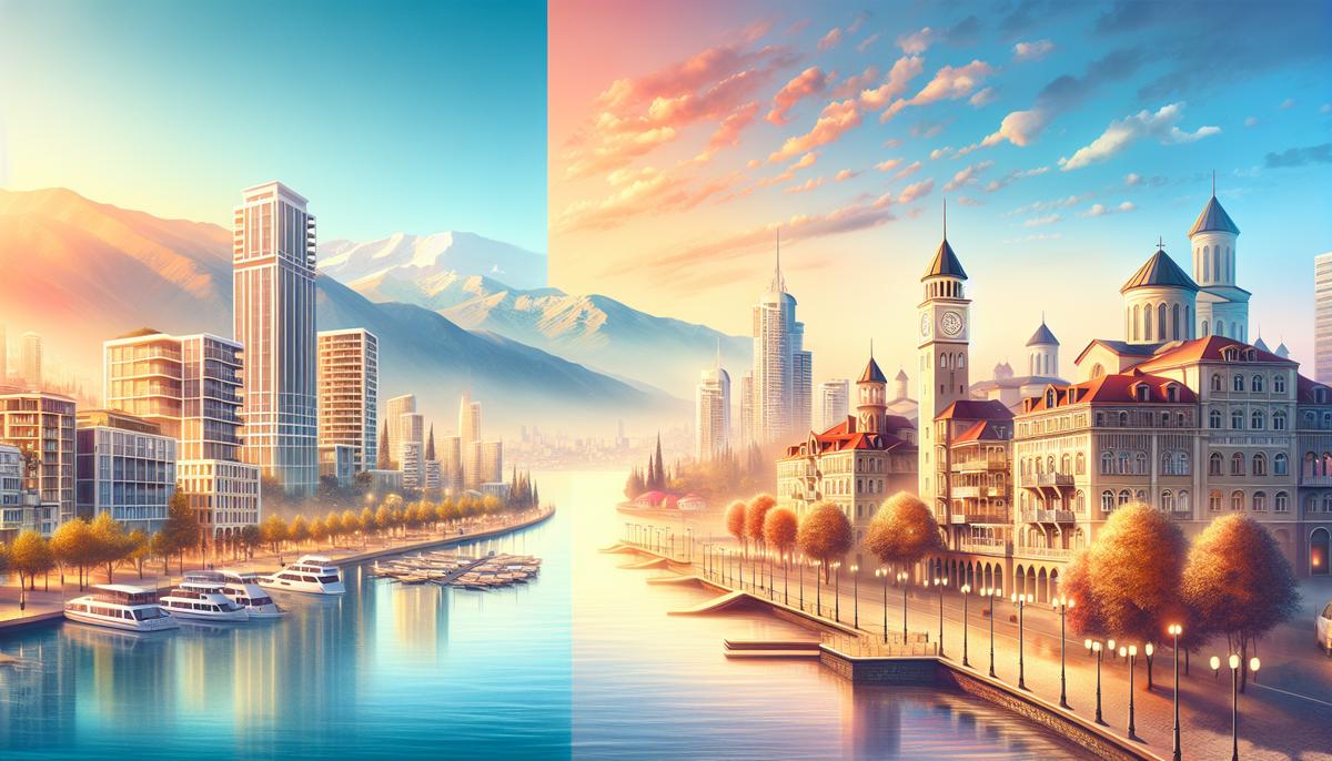 Сравнение доходности аренды: Батуми vs Тбилиси Сравнение недвижимости: Батуми с морем и Тбилиси с городским пейзажем