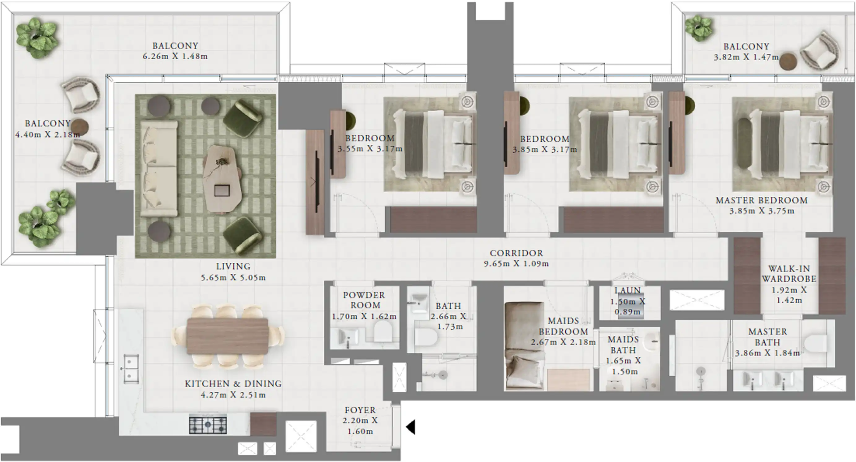 Floor Plans for Emaar Creek Bay in Dubai