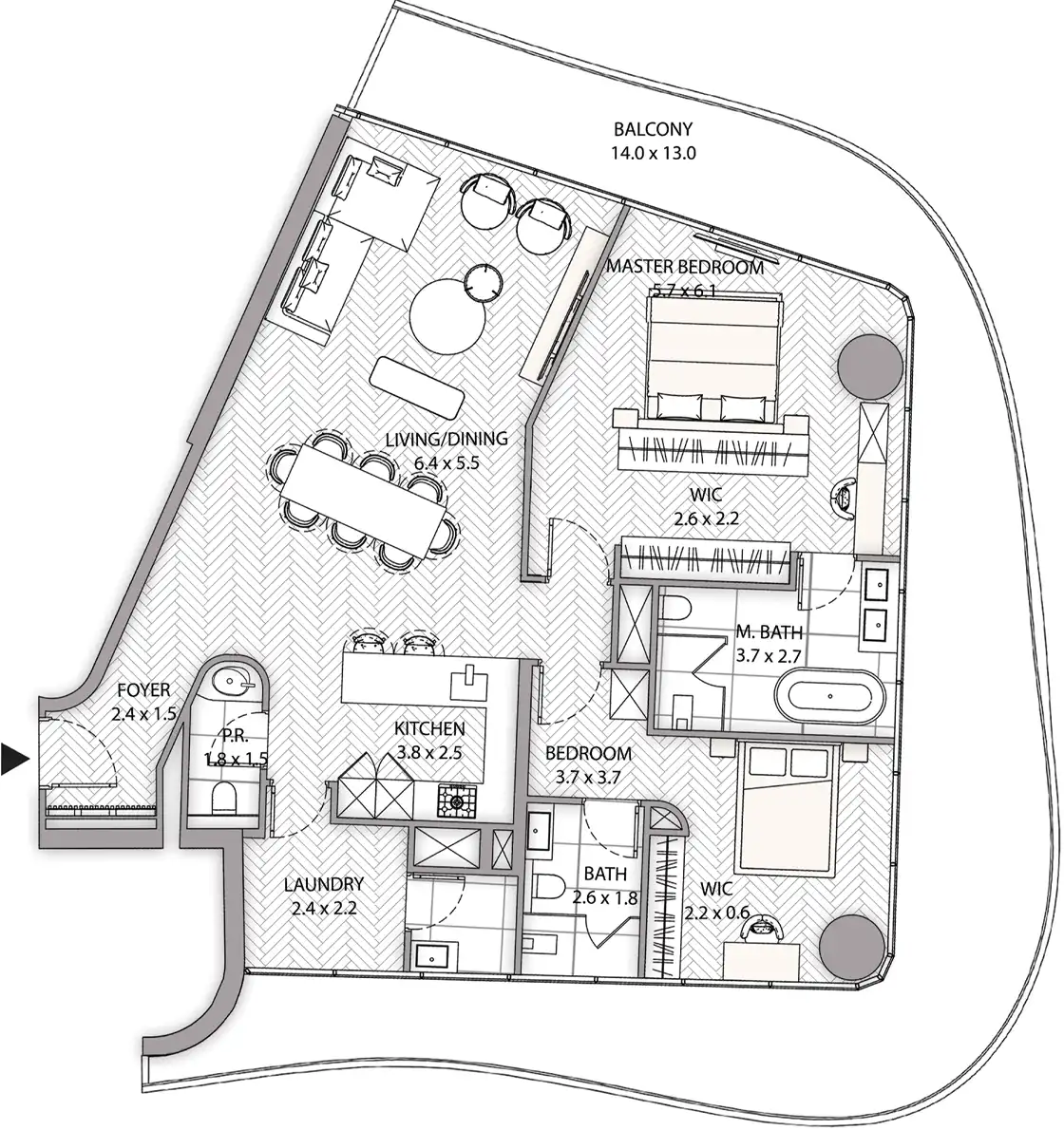 Floor Plans for SAAS Heights in Abu Dhabi