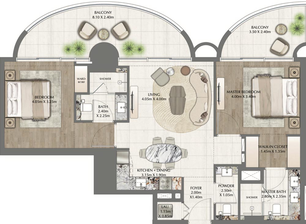 Floor Plans of One Residence Downtown Dubai