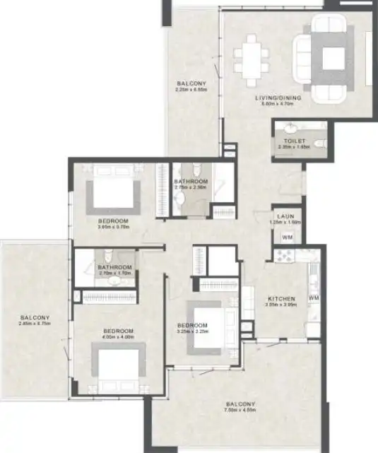 Floor Plans for Aras Heights in Dubai