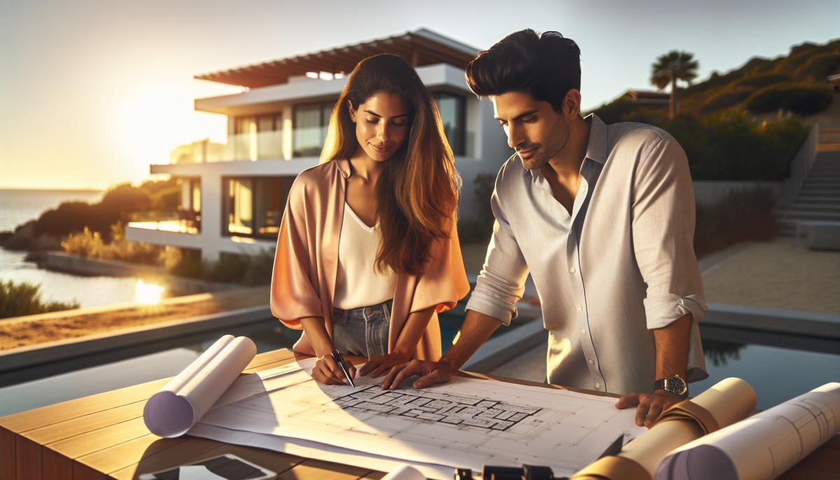 Инвестиции в строительство: стоит ли входить на ранней стадии Застройка и инвестор обсуждают план проекта на строительной площадке