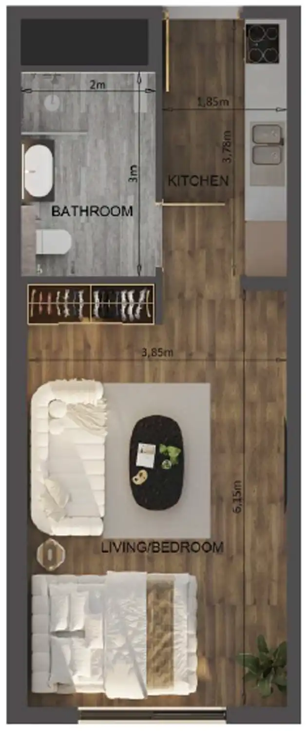Floor Plans for Carmel Residence JVC in Dubai