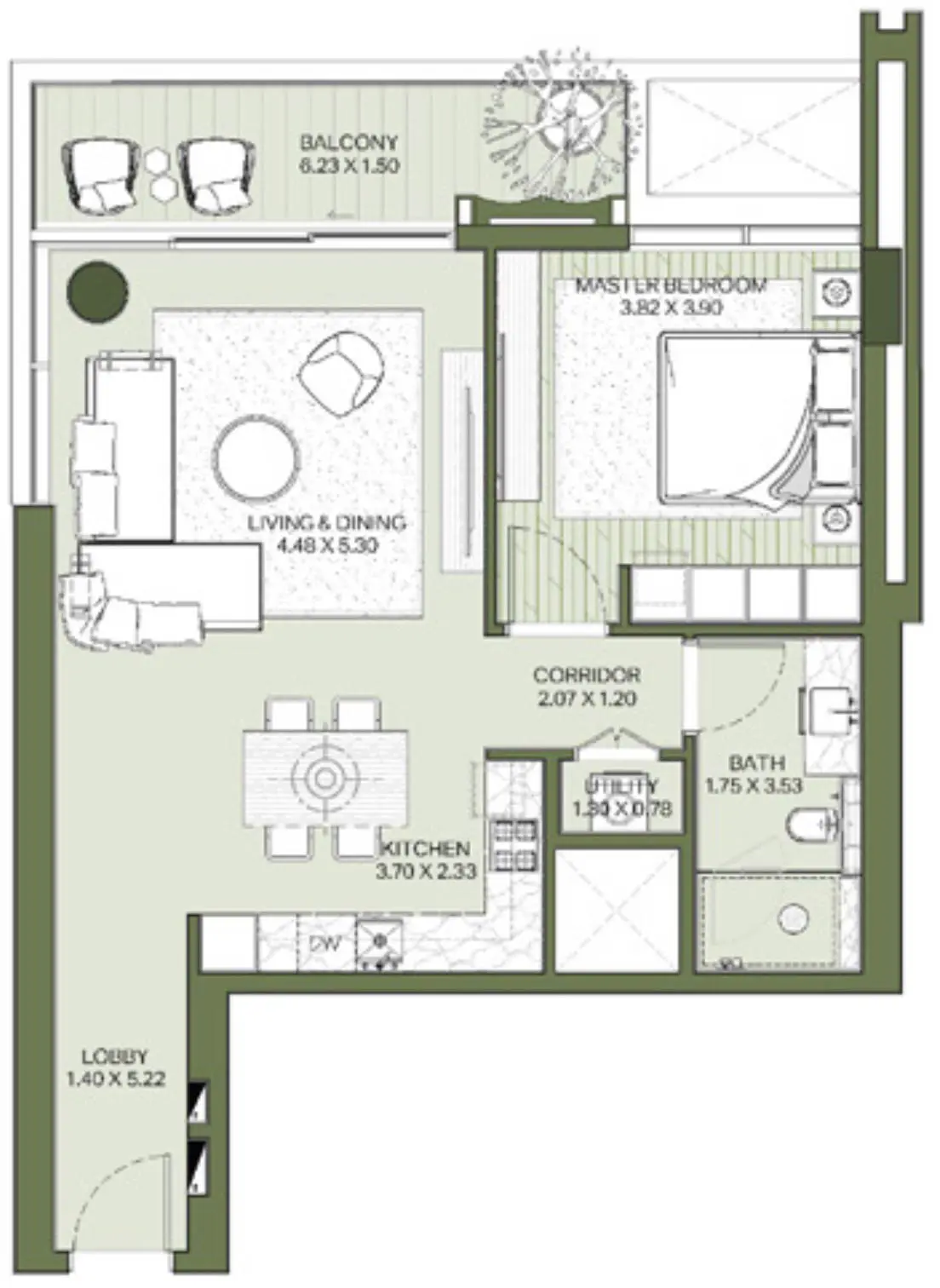 Floor Plans for Meraas Central Park Plaza at City Walk Dubai in Dubai