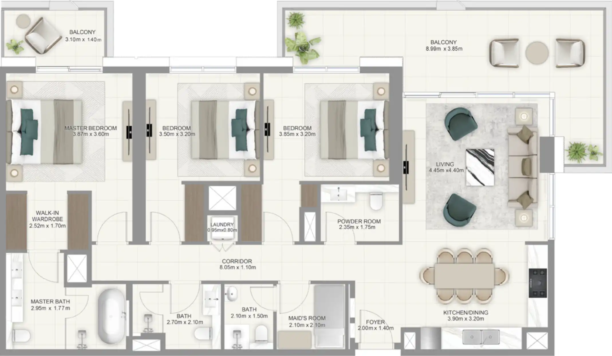 Floor Plans for Emaar Parkland in Dubai