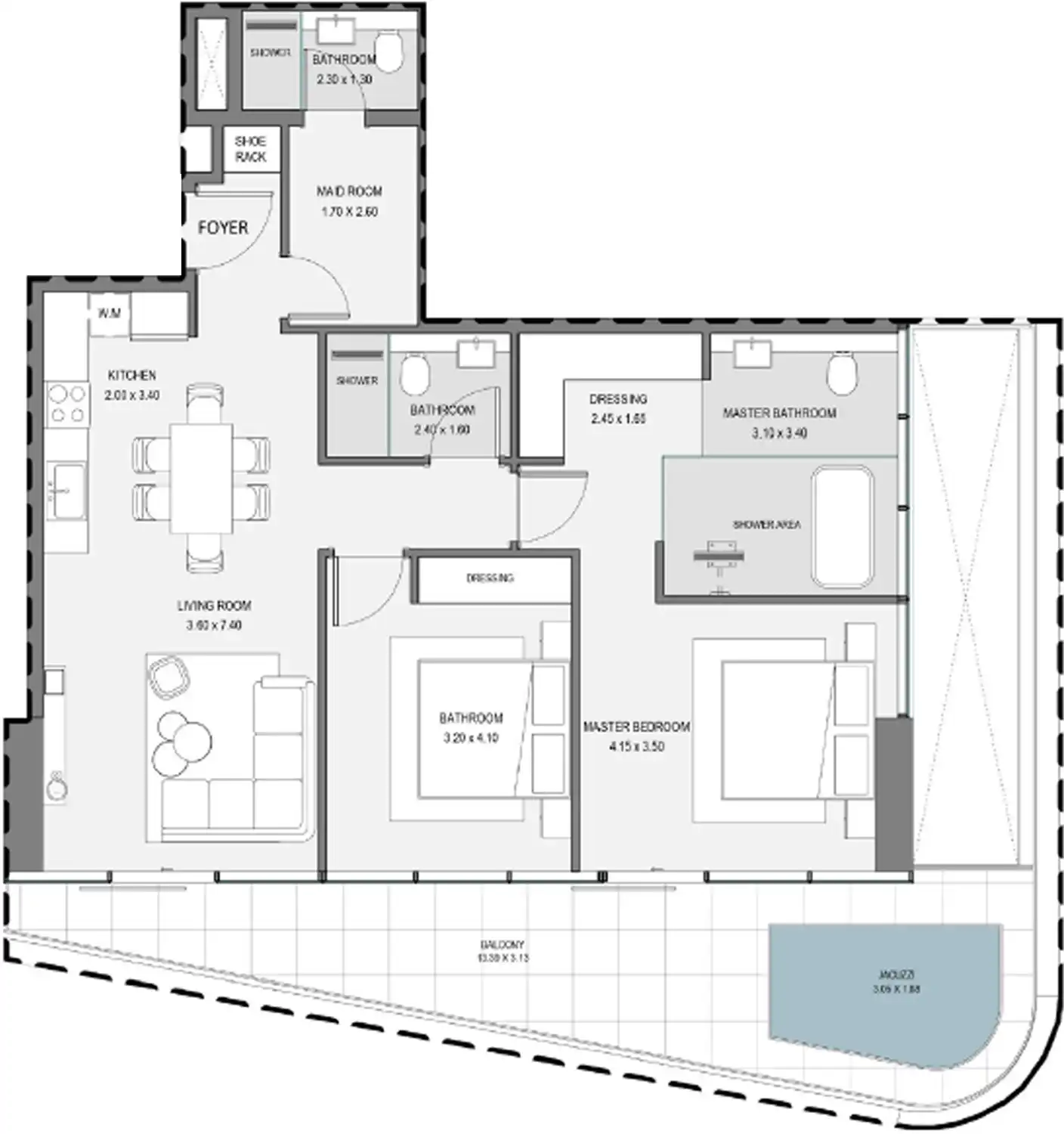 Floor Plans for Zen Lagoons by Sanzen in Dubai