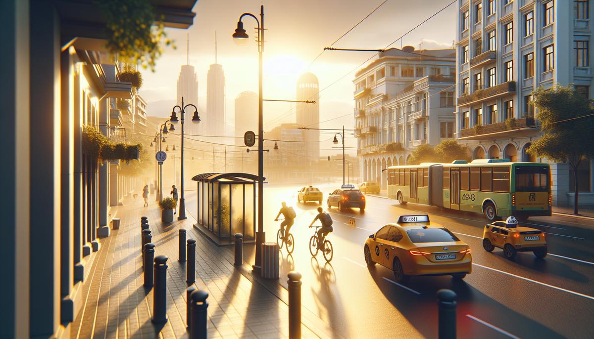 Транспортные расходы в Батуми и Грузии Автобус, такси и автомобиль на фоне Батуми