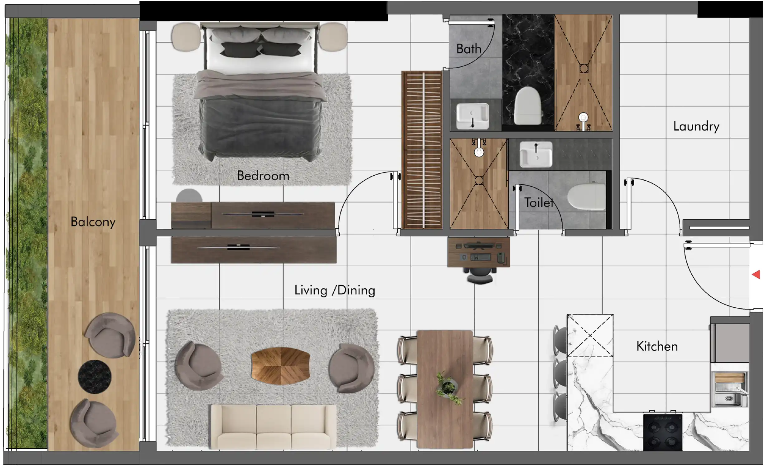 Floor Plans for Park Lane 2 by Heilbronn in Dubai